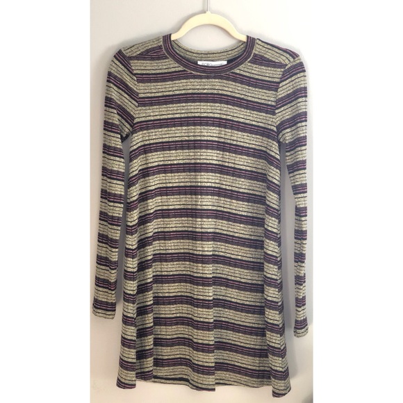 BCBGeneration - Metallic Striped A-Line Dress - Picture 5 of 5